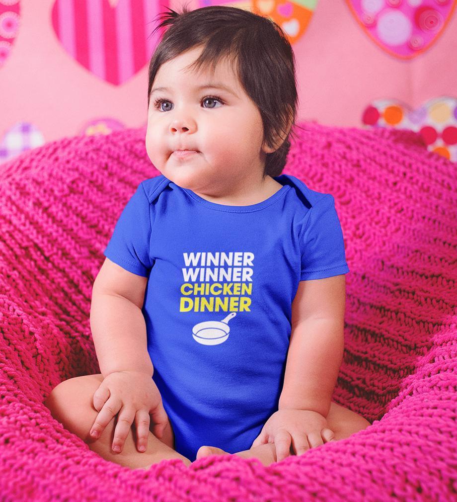 PUBG Winner Winner Chicken Dinner Rompers for Baby Girl- FunkyTradition FunkyTradition