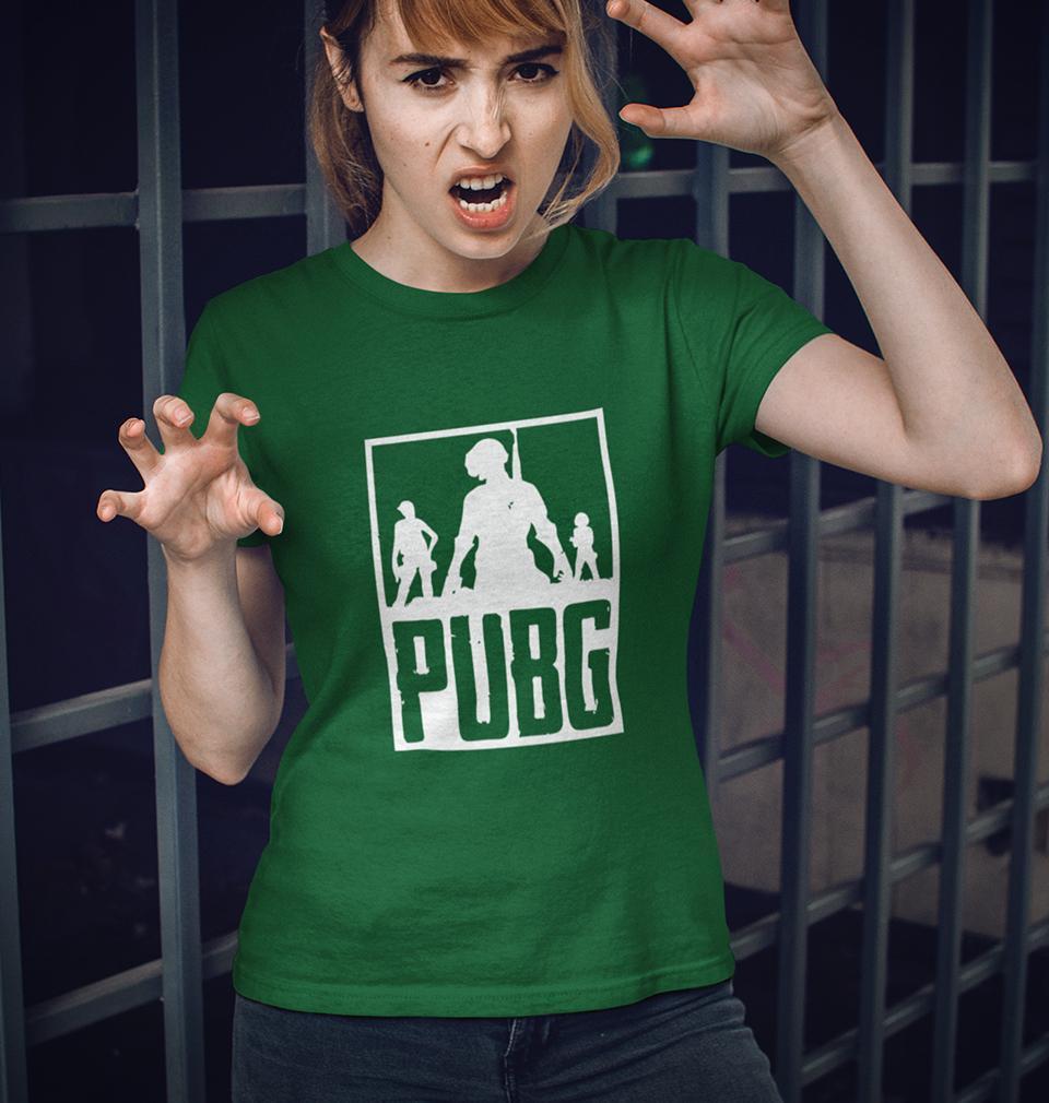 PUBG Womens Half Sleeves T-Shirts-FunkyTradition Half Sleeves T-Shirt FunkyTradition