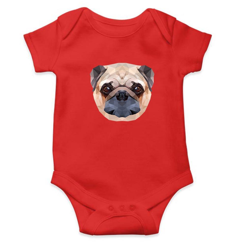 PUG Dog Abstract Abstract Rompers for Baby Girl- FunkyTradition FunkyTradition