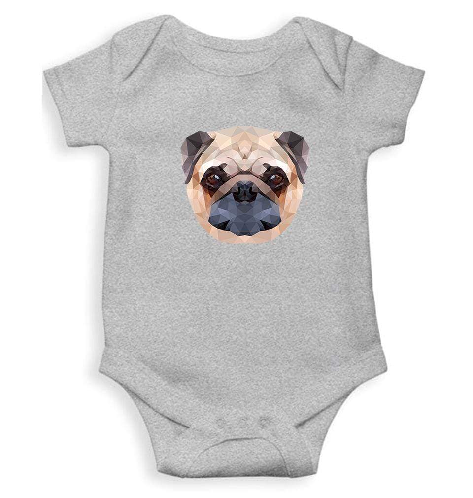 PUG Dog Abstract Abstract Rompers for Baby Girl- FunkyTradition FunkyTradition