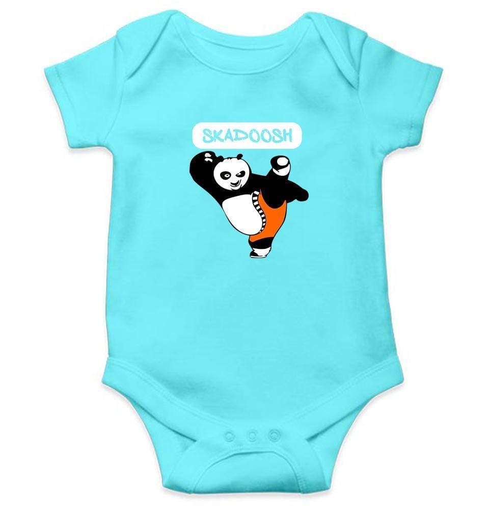 Skadoosh Panda Face Abstract Rompers for Baby Boy- FunkyTradition FunkyTradition