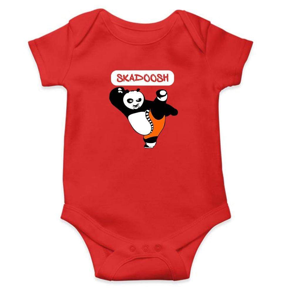 Skadoosh Panda Rompers for Baby Girl- FunkyTradition FunkyTradition