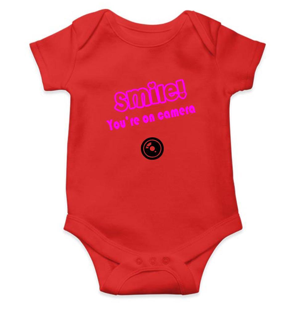 Smile U R On Camera Rompers for Baby Boy- FunkyTradition FunkyTradition