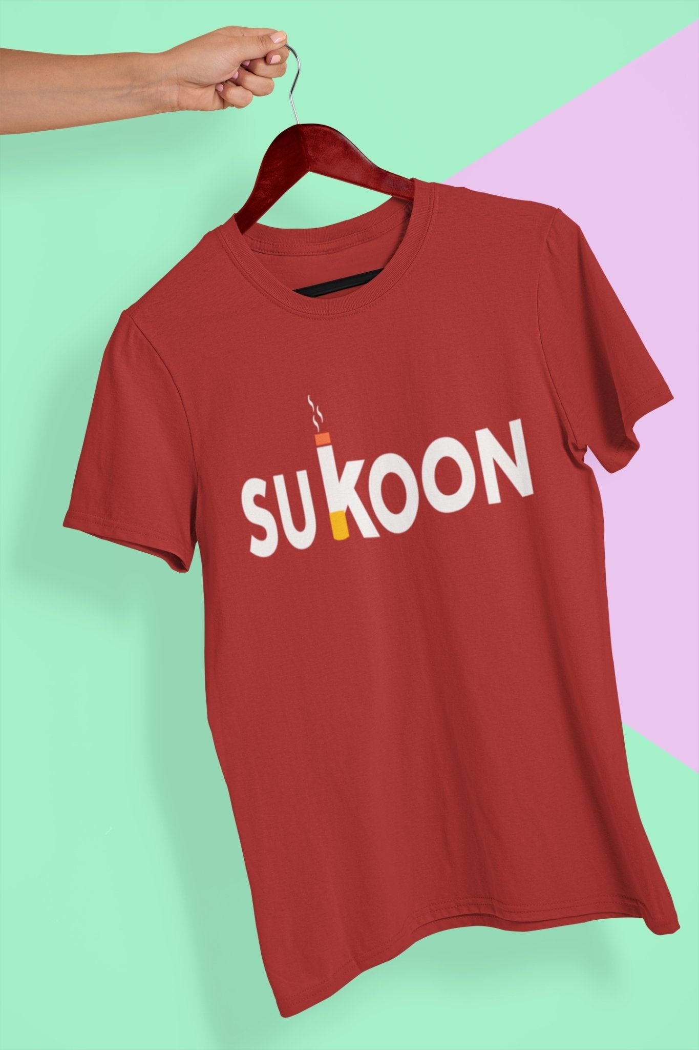 Sukoon Pub And Beer Mens Half Sleeves T-shirt- FunkyTeesClub - Funky Tees Club