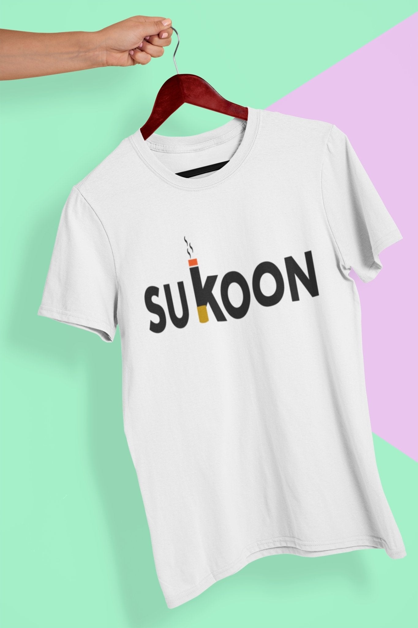 Sukoon Pub And Beer Mens Half Sleeves T-shirt- FunkyTeesClub - Funky Tees Club