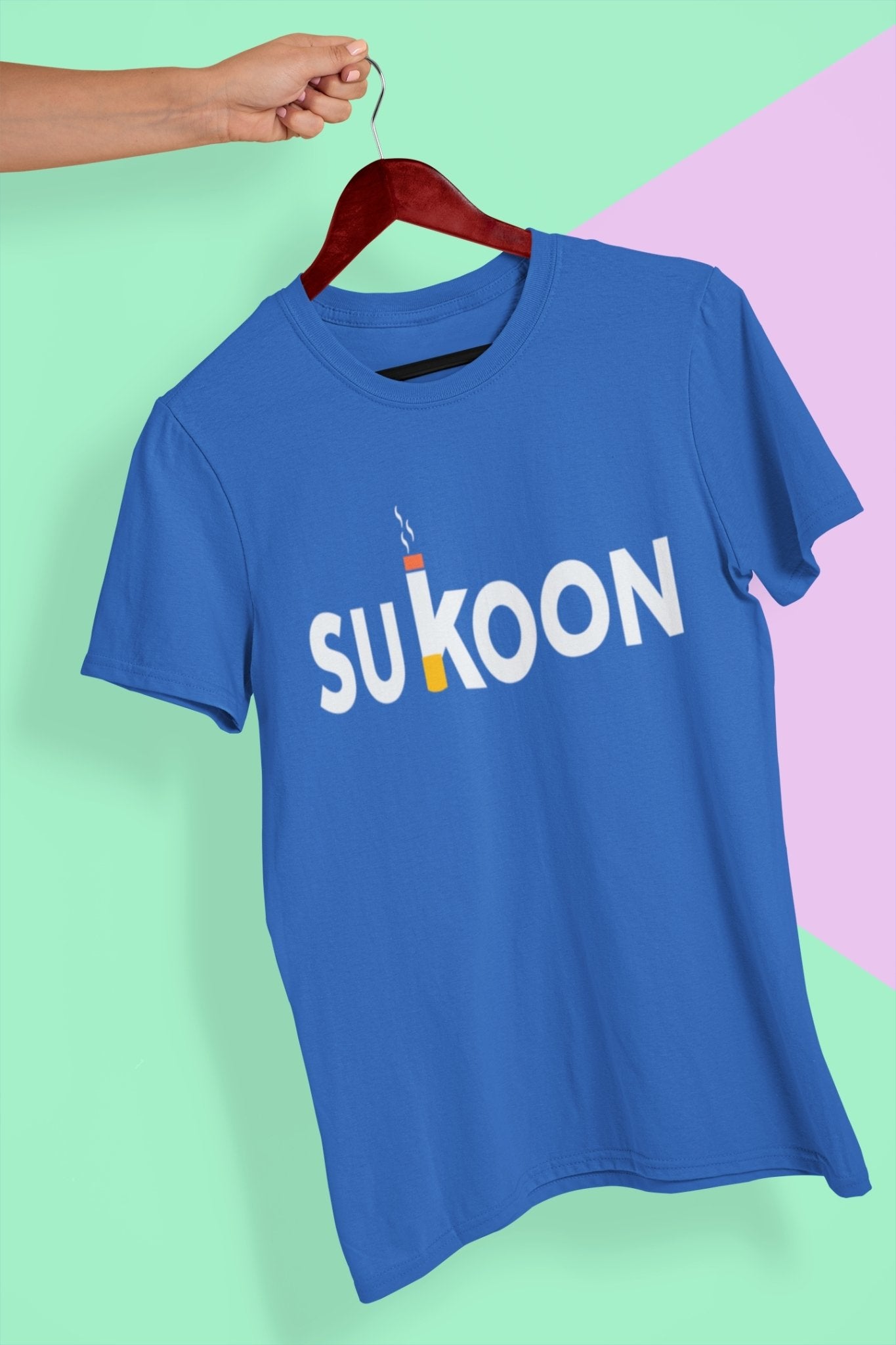 Sukoon Pub And Beer Mens Half Sleeves T-shirt- FunkyTeesClub - Funky Tees Club