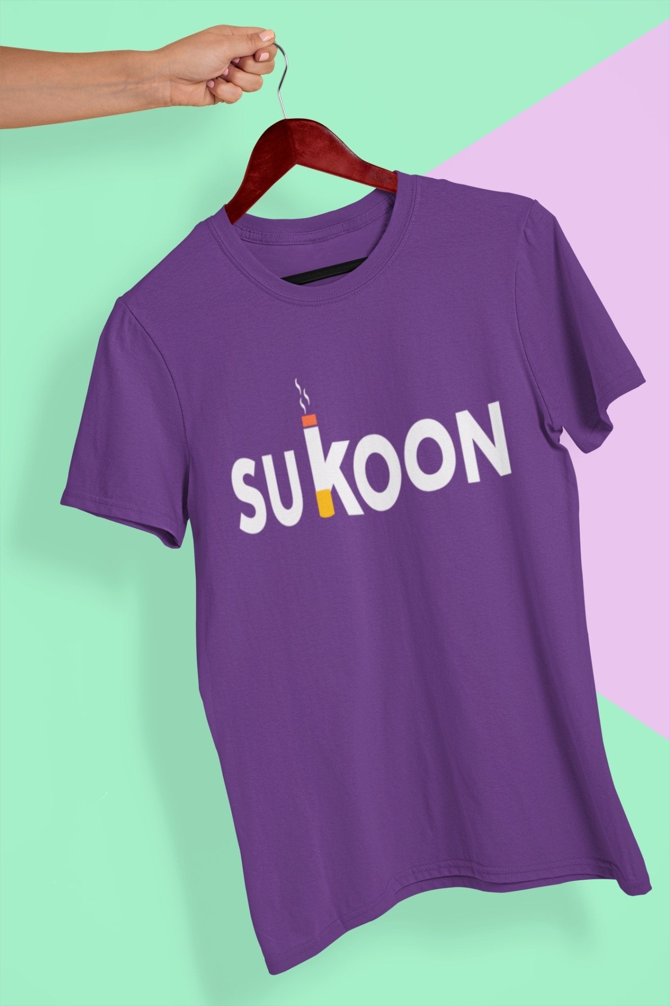 Sukoon Pub And Beer Mens Half Sleeves T-shirt- FunkyTeesClub - Funky Tees Club