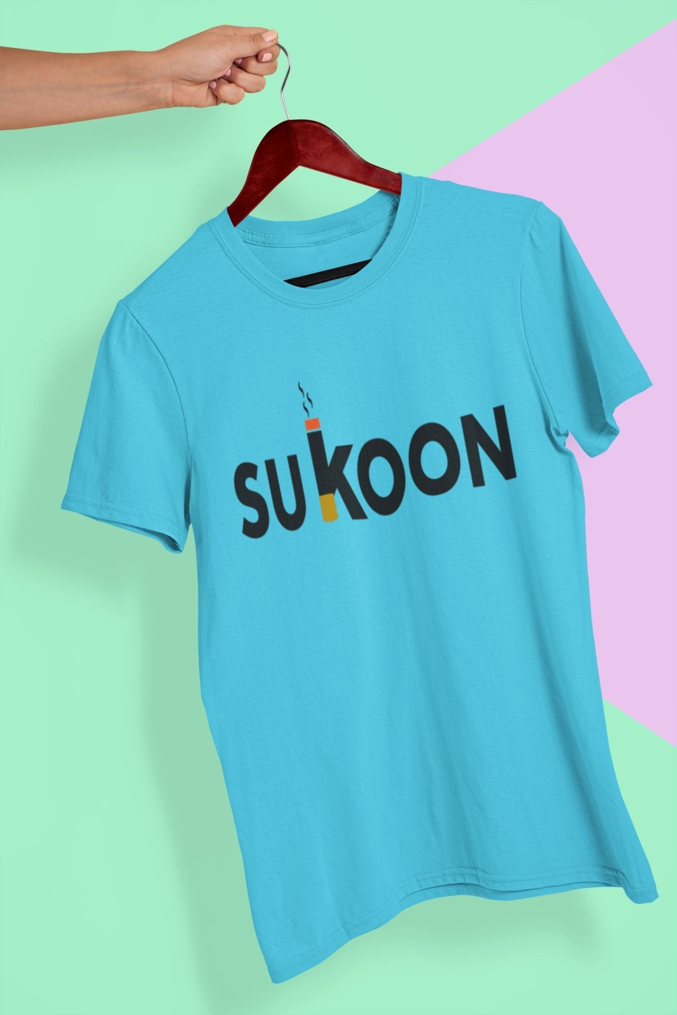 Sukoon Pub And Beer Mens Half Sleeves T-shirt- FunkyTeesClub - Funky Tees Club