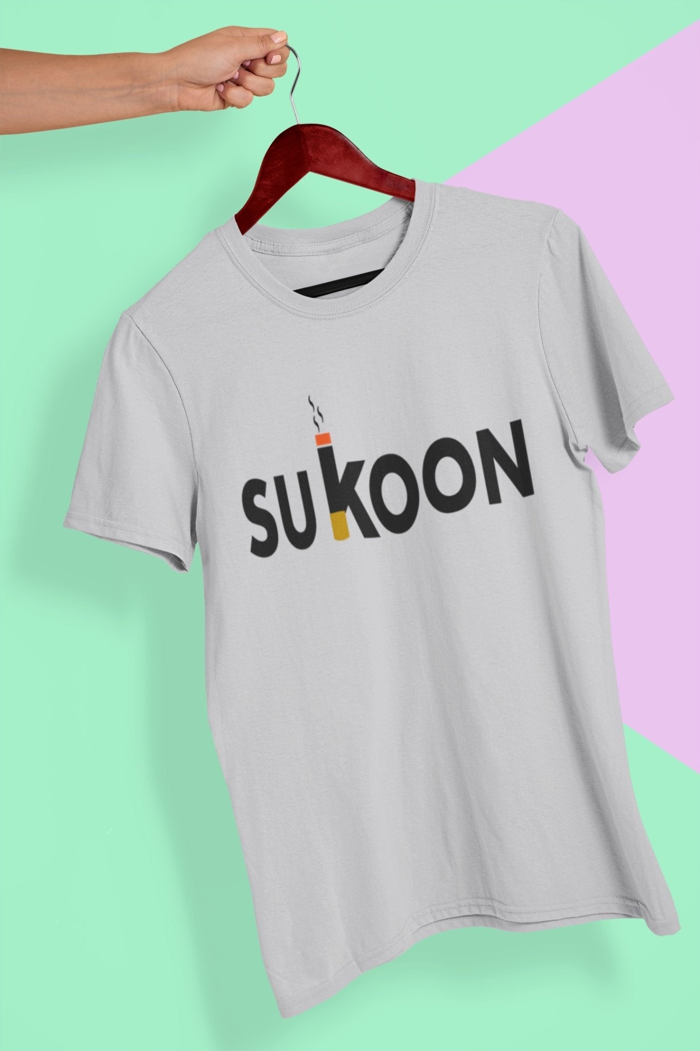 Sukoon Pub And Beer Mens Half Sleeves T-shirt- FunkyTeesClub - Funky Tees Club