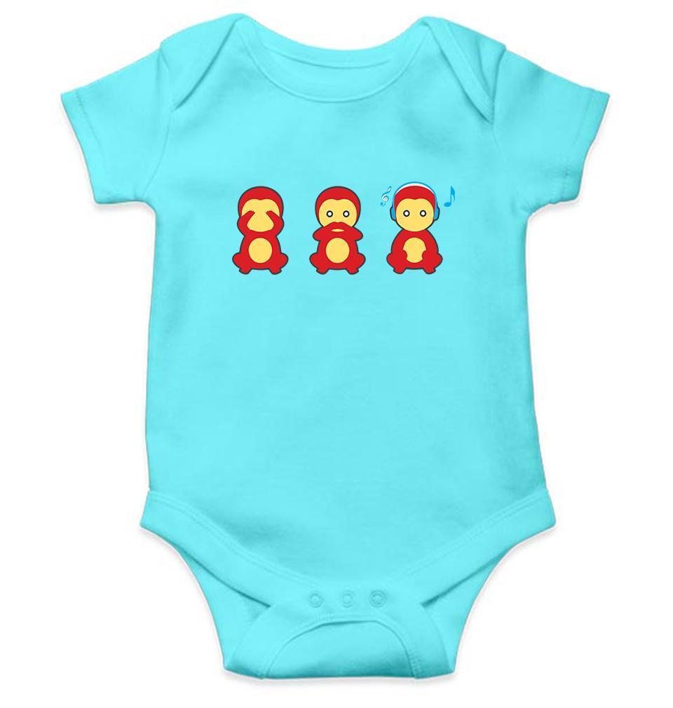 The Three wise monkeys Rompers for Baby Girl- FunkyTradition FunkyTradition