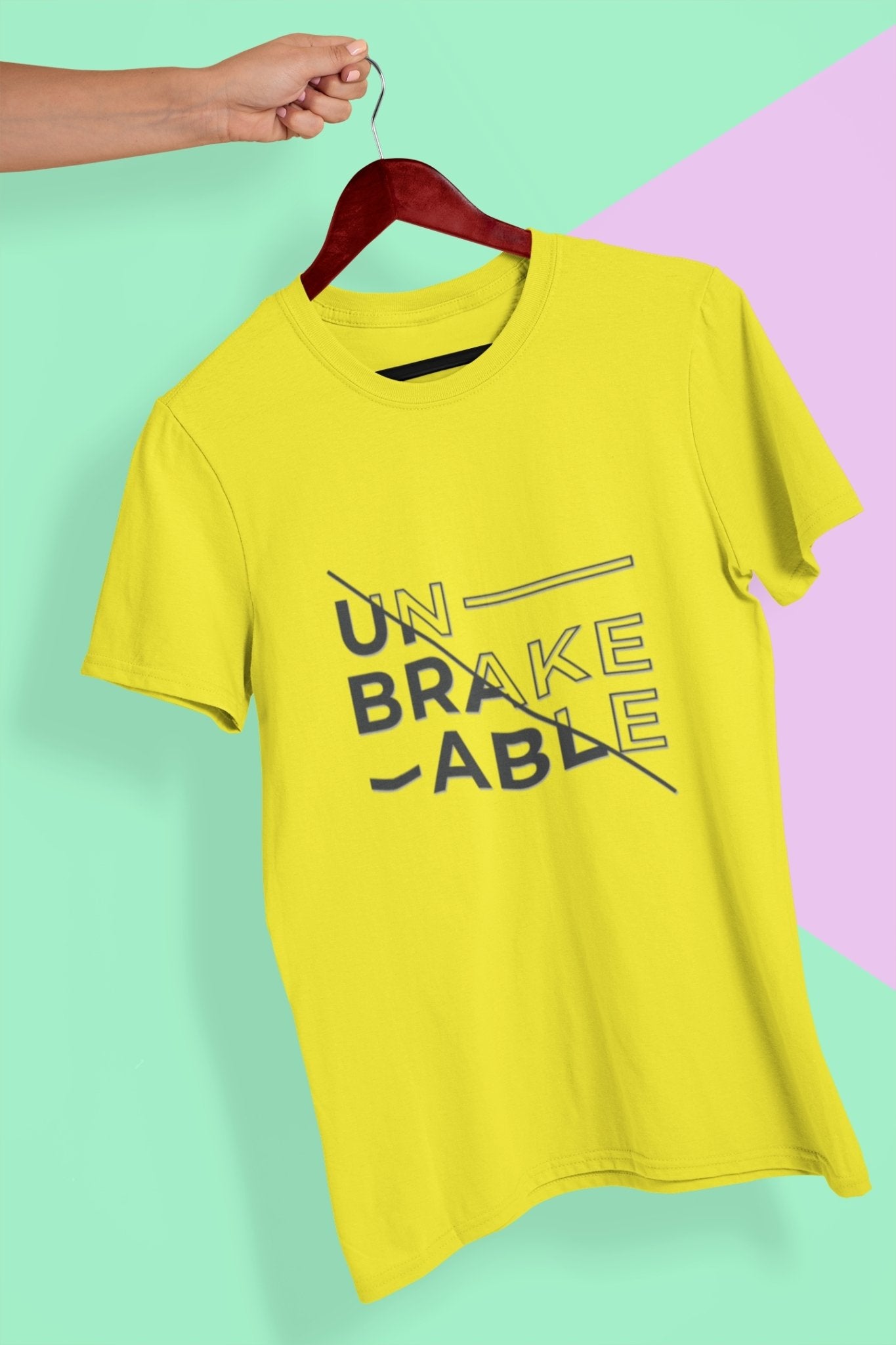 Unbreakable Mens Half Sleeves T-shirt- FunkyTeesClub - Funky Tees Club
