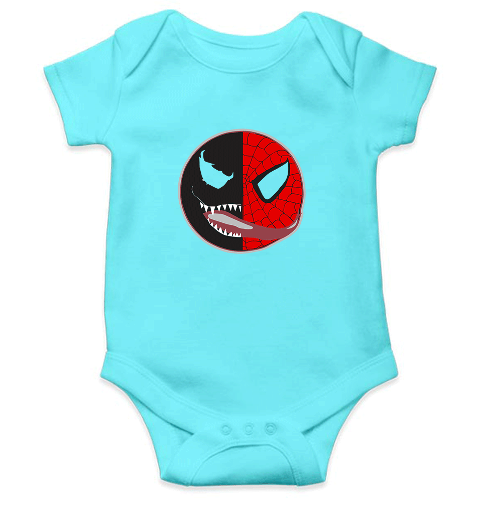 Venom VS Spiderman Rompers for Baby Girl- FunkyTradition FunkyTradition
