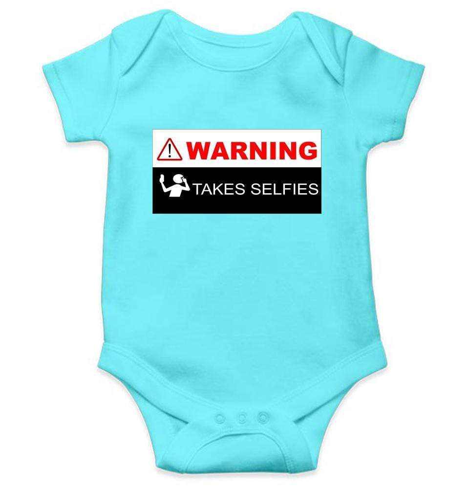 Warning Takes Selfies Rompers for Baby Boy- FunkyTradition FunkyTradition