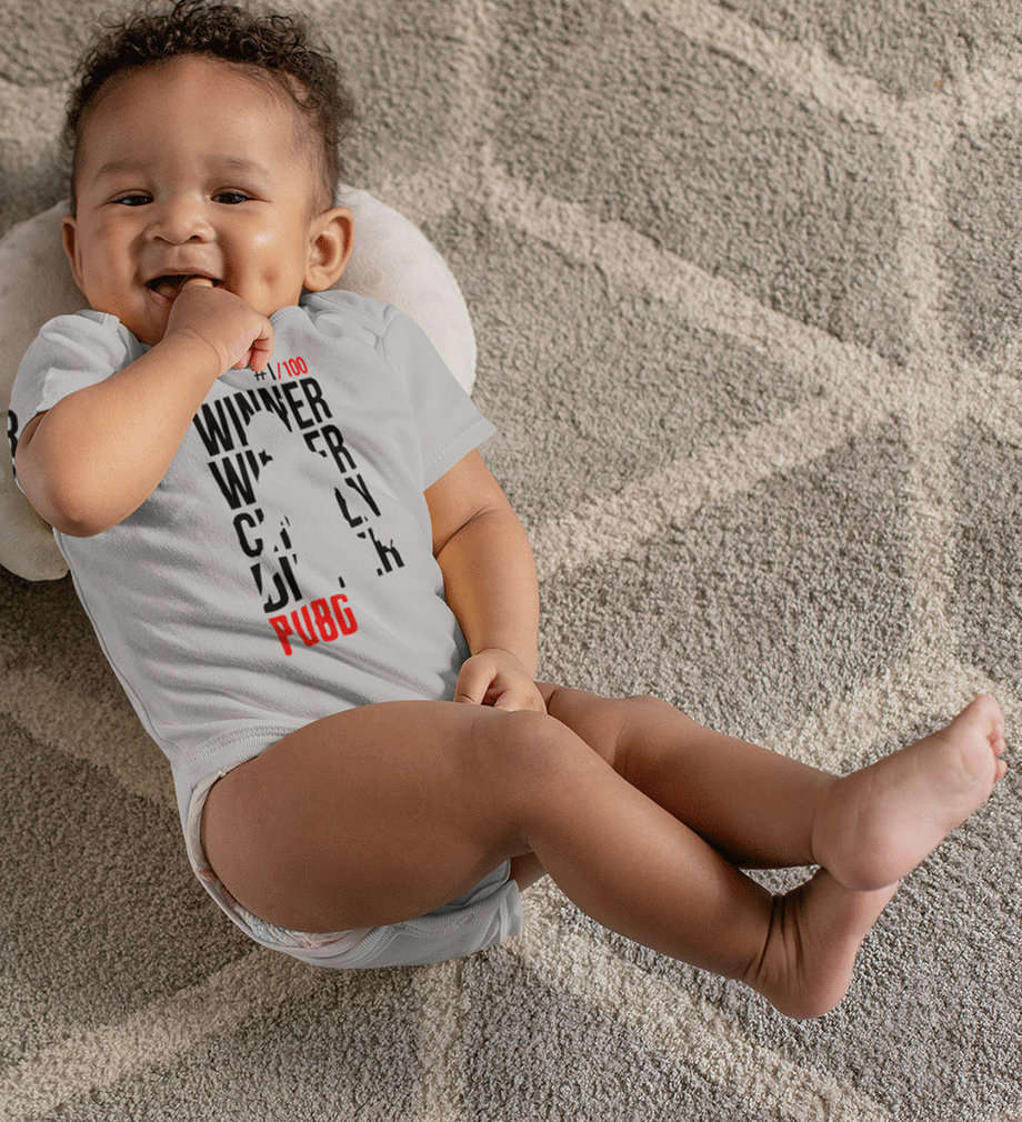 Winner Winner Chicken Dinner PUBG Rompers for Baby Boy- FunkyTradition FunkyTradition