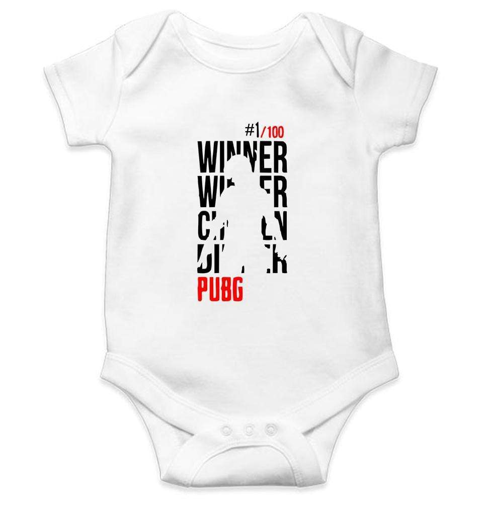 Winner Winner Chicken Dinner PUBG Rompers for Baby Boy- FunkyTradition FunkyTradition