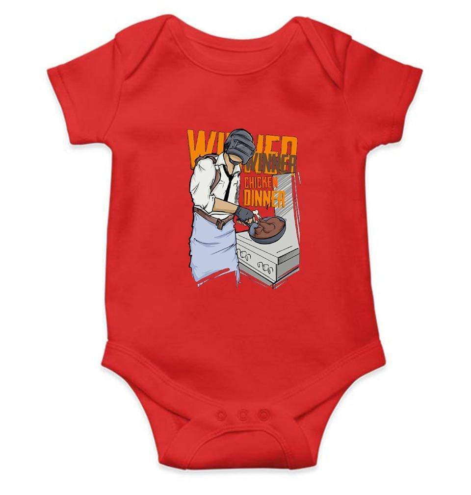 Winner Winner Chicken Dinner PUBG Rompers for Baby Boy- FunkyTradition FunkyTradition