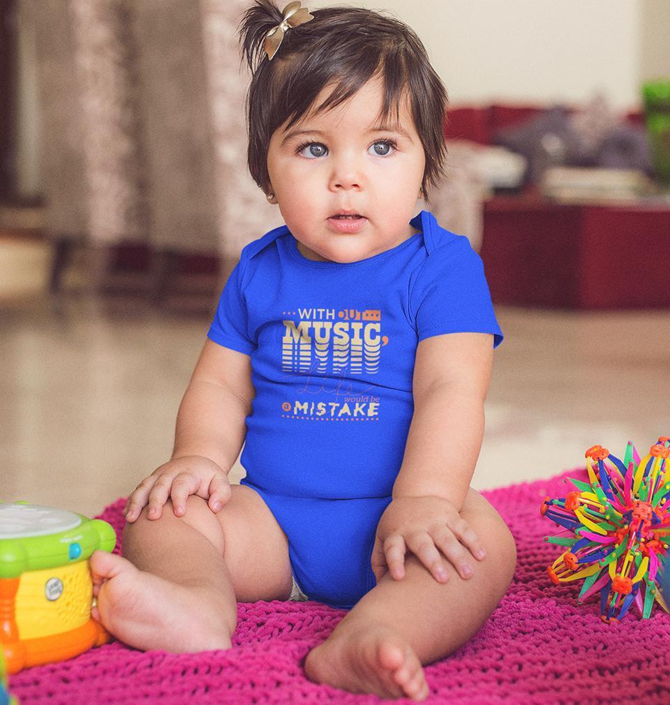 Without music life would be a mistake Rompers for Baby Girl- FunkyTradition FunkyTradition