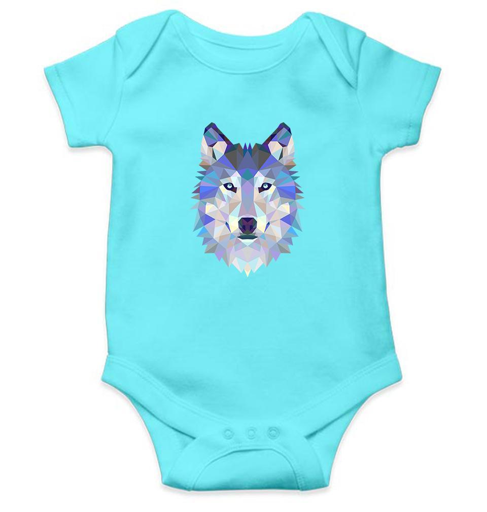 Wolf Rompers for Baby Boy- FunkyTradition FunkyTradition