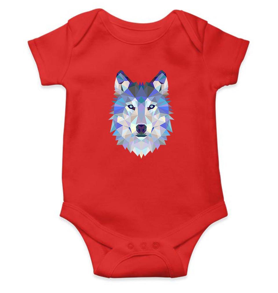 Wolf Rompers for Baby Boy- FunkyTradition FunkyTradition