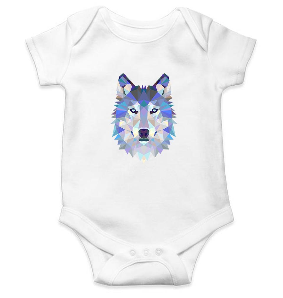 Wolf Rompers for Baby Girl- FunkyTradition FunkyTradition