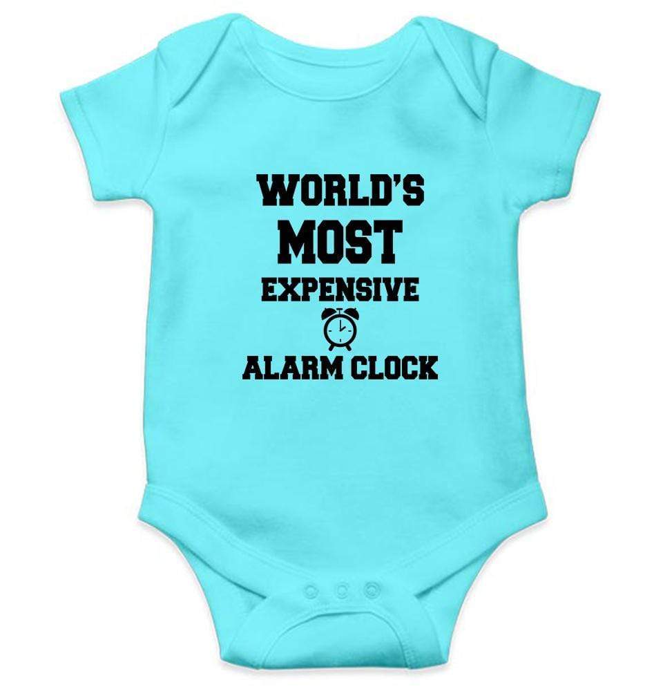 Worlds Most Expensive Alarm Clock Rompers for Baby Boy- FunkyTradition FunkyTradition