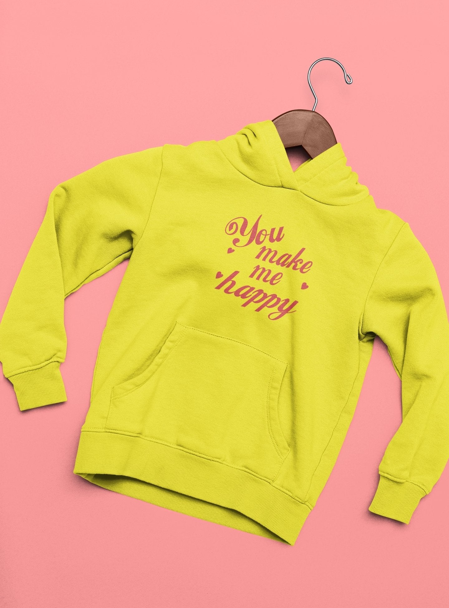 You Make Me Happy Couple Hoodie-FunkyTeesClub - Funky Tees Club